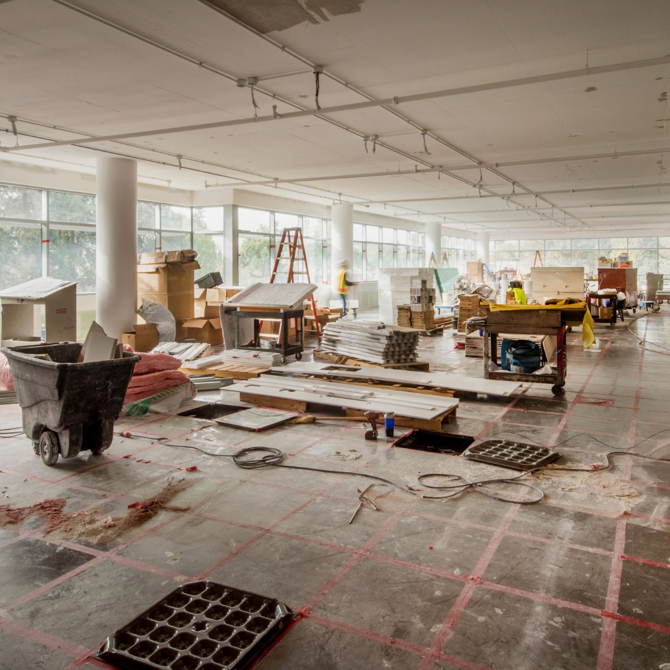 Plateau en fin de chantier